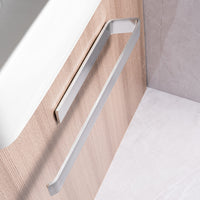 1 x RAW Customer Returns Towel holder without drilling, self-adhesive towel rail, 41.5 cm made of aluminum, towel holder for bathroom, single bed, silver - RRP €23.44