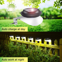 1 x RAW Customer Returns AGOTD solar lamps for outdoor use, gutter solar lights, 100LM IP55 white solar garden lighting, fence light, path lights, outdoor solar light for fence, patio, walkways, yard, garage, eave, pack of 6 - RRP €42.85