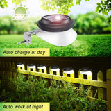 1 x RAW Customer Returns AGOTD solar lamps for outdoor use, gutter solar lights, 100LM IP55 white solar garden lighting, fence light, path lights, outdoor solar light for fence, patio, walkways, yard, garage, eave, pack of 6 - RRP €42.85