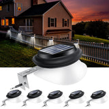 1 x RAW Customer Returns AGOTD solar lamps for outdoor use, gutter solar lights, 100LM IP55 white solar garden lighting, fence light, path lights, outdoor solar light for fence, patio, walkways, yard, garage, eave, pack of 6 - RRP €42.85