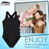 1 x RAW Customer Returns CityComfort Period Swimsuit Girls, Leak-proof UV Menstrual Swimwear Black, 11-12 Years  - RRP €18.14