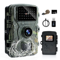 1 x RAW Customer Returns flintronic wildlife camera, 1080HD 16MP wildlife camera with 2.0 LCD screen, 0.8s fast trigger night vision motion detector, with 39 illuminated infrared LEDs, 90 detection angle, with 32G memory card, IP66 - RRP €29.23