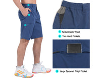 1 x RAW Customer Returns Little Donkey Andy Men s Quick Dry Stretch Shorts for Hiking Golf Trips with Elastic Waistband Blue XXL - RRP €33.26