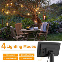 1 x RAW Customer Returns litogo outdoor solar fairy lights, 25 2 LEDs 9M G40 solar fairy lights bulbs outside IP55 waterproof 4 mode solar fairy lights for garden, wedding, balcony, house, Christmas decoration, warm white 2700K - RRP €29.5