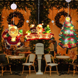 6 x Brand New LED window Christmas lights, LED Christmas decoration indoor window decoration fairy lights battery operated with suction cups warm white window lighting for Christmas decoration, window sill, balcony 4 pieces  - RRP €136.02