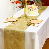 1 x RAW Customer Returns Anstore fleece table runner flower fleece wedding communion 23cm 30m roll gold  - RRP €20.99