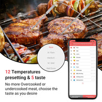 1 x RAW Customer Returns Inkbird IBT-6XS Grill Thermometer with 6 Probes, Magnetic BBQ Thermometer Bluetooth Meat Thermometer with 1000mAh Li-Battery, Roast Thermometer with 180 Degree Screen Display Rotation for BBQ, Oven - RRP €69.99