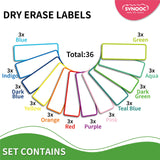 1 x RAW Customer Returns SVNOOC Reusable Dry Erase Labels for Organization, Storage Containers, Crafts, Jars, Pantry Labels, Removable Label for Office, School, Home, Gift, Choice - RRP €16.8