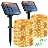 11 x RAW Customer Returns btfarm Solar Fairy Lights Outdoor, 2x15M 150 LED Solar Fairy Lights Outdoor Weatherproof 8 Modes IP65 Waterproof Copper Wire Fairy Lights Outdoor Solar Outdoor for Garden Patio Tree Yard Party Warm White  - RRP €165.88