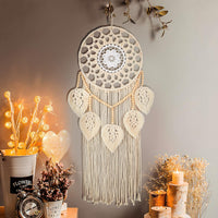 1 x RAW Customer Returns Nice Dream Macrame Dream Catcher Dreamcatcher Handmade, Woven Feather Large Wall Hanging Handmade Dream Catcher Boho Tassels Decoration Home Decor Ornament - RRP €20.99