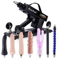 1 x RAW Customer Returns AUXFUN Sex Machine with 7 Attachments, 3 XLR Plug Sex Machines for Men Women Couples, Love Machine with Adjustable Speed, Portable Machine Guns - RRP €99.97