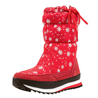 1 x Brand New Shenji Women s mid-calf winter boots, fur lined snow boots H20612 Red 39 - RRP €20.24