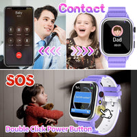 1 x RAW Customer Returns Smartwatch Kids 26 Games, Phone, Pedometer, Calorie -SOS for Children Boys Girls HD Camera, Music Player, Video, Stopwatch, 3-12 Year Old Children Christmas Birthday Gifts - RRP €39.34