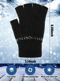 10 x Brand New 2 Pairs Half Finger Knit Gloves Knitted Fingerless Mittens for Unisex Men Women, Common Size - RRP €92.2