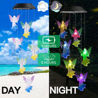 5 x RAW Customer Returns Gerhannery Solar Wind Chime, Wind Chimes for Outdoors Chimes Decor Lamp LED Solar Wind Chime Light Spiral Spinner Color Changing Garden Lamp Ball  - RRP €74.95