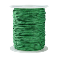 1 x Brand New DanLingJewelry Approx. 91.4m per roll 1mm green waxed cord Christmas decoration for DIY jewelry making - RRP €20.4