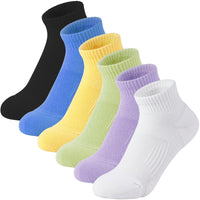 7 x Brand New likloks Sports Socks for Men and Women Ankle Crew Padded Bubble-Free Sports Cotton Breathable Padding Socks Size S - RRP €125.93