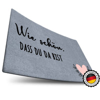 1 x RAW Customer Returns ElbFuchs doormat WASHABLE 60x40cm It s nice that you re here Doormat Gray Doormat suitable for indoor and outdoor use ultra thin and non-slip doormat doormat Doormat - RRP €14.06