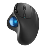 1 x RAW Customer Returns Nulea M501 Wireless Trackball Mouse, Rechargeable Ergonomic Mouse, Precise and Smooth Tracking, 3-Device Connection Bluetooth or USB , Compatible for PC, Laptop, Mac, Windows. - RRP €33.35