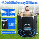 1 x RAW Customer Returns B Y Foldable Ice Bath with Cover 75x75cm Foldable Bathtub Adults Foldable Ice Bathing Barrel Ice Bath Ice Barrel Freestanding Ice Barrel Mobile Bathtub Bath Barrel Outdoor Ice Tub Cold Plunge - RRP €98.3