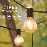 1 x RAW Customer Returns Avoalre Outdoor Fairy Lights IP65 Waterproof, 12M G45 Warm White 30 3 Bulbs Fairy Lights, Extendable Outdoor Fairy Lights Power for Garden, Balcony, Yard, Wedding - RRP €39.89