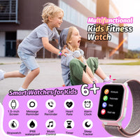 1 x RAW Customer Returns Kids Smart Watch for Girls, IP68 Waterproof Children Fitness Tracker Watch with 1.5 Inch DIY Face, Heart Rate Sleep Monitor, 19 Sports Modes, Calorie Counter, Alarm Clock, Great Gifts for Teens 5  - RRP €35.99