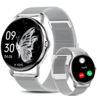 1 x RAW Customer Returns HOAIYO Smartwatch Women with Telephone Function, 1.32 Fitness Watch Wristwatches Men Sports Watch with Heart Rate Monitor, Music Control, Pedometer, Calories, Waterproof Fitness Tracker - RRP €30.24