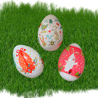 9 x Brand New MIJOMA Easter Egg Shrink Wraps Set, Easter Egg Design, Easter Bunny, Easter Hen, Easter Chick, Printed Easter Egg Wraps as Alternative to Egg Colors - RRP €172.8