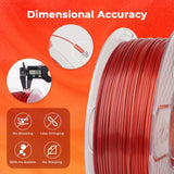 1 x RAW Customer Returns AMOLEN Silk PLA 3D Printing Filament, PLA Filament 1.75mm Silk Shiny Filament Red Gold Filament, 3D Printer Gradient Pla Filament 1KG 2.2lb Compatible with 3D Printer - RRP €30.19