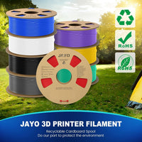 1 x RAW Customer Returns JAYO PLA Filament 1.75mm, PLA Plus 3D Printer Filament 1.1kg Spools, Neatly Wound Filament, Dimensional Accuracy - 0.02, Toughness PLA Blue Gray - RRP €16.99