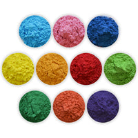 1 x RAW Customer Returns INDIAN STORE 24 Holi Gulal Powder water soluble Natural Festival Photoshoot Rangoli Colors Rainbow Powder holy color bag glitter color powder photos Mix 10 Color  - RRP €25.2