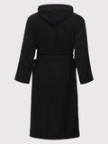 1 x RAW Customer Returns Ladeheid men s terry bathrobe made of 100 cotton LA40-192 black-30, L  - RRP €40.33