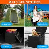 4 x Brand New Tbusingoto Foldable Mobile Camping Toilet with 1 Roll Trash Bags, Camping Toilet, Suitable for Outdoor, Traffic Jam, Game Fishing, Mobility Families - RRP €124.8