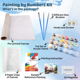 3 x Brand New WISKALON DIY Oil Painting Paint by Numbers Kits, Canvas Oil Painting Dream Castle for Adults DIY Acrylic Paints Painting Kit for Beginners Without Frame 40 x 50 cm - RRP €61.2