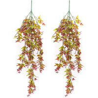 1 x Brand New Pack of 2 artificial plants hanging plant, artificial plants fake plants for garden bar family wedding decoration - RRP €11.09