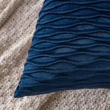 9 x Brand New MIULEE Velvet Decorative Cushion Covers, 45cm x 45cm Square Cushion Covers for Sofa Bedroom with Invisible Zipper 18x18 Inch Dark Blue Sets of 2 - RRP €183.6