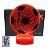 25 x Brand New MARZIUS Football Night Light for Kids Toy Night Light for Girls 3D Lamp 16 Colors Changing Lamp with Remote Control Football  - RRP €451.25