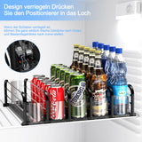 1 x RAW Customer Returns ZIJIN Can Organizer, Refrigerator Organizer Cans, 5 Rows 38cm Drinks Organization Automatic for Refrigerators - RRP €26.21