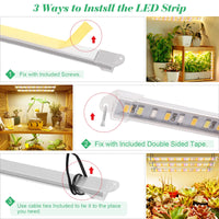 1 x RAW Customer Returns  8 Pack LED Plant Growth Light Strip Full Spectrum for Indoor Plants with Auto ON Off Timer, 384 LEDs 10 Dimmable Levels, Grow Lamp for Hydroponics Succulent, Plug and Play - RRP €40.33