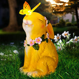 1 x RAW Customer Returns Omdekor rabbit garden decoration solar garden figures, solar lamp figure terraces, solar animals for balcony, garden figure rabbit waterproof animal sculpture gifts, garden decoration, balcony decoration - RRP €26.4