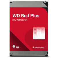 1 x RAW Customer Returns WD Red Plus internal hard drive NAS 6 TB 3.5 , data transfer up to 185 MB s, workload 180 TB year, 5,640 rpm, 128 MB cache, 8 bays Red - RRP €233.03