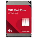 1 x RAW Customer Returns WD Red Plus internal hard drive NAS 6 TB 3.5 , data transfer up to 185 MB s, workload 180 TB year, 5,640 rpm, 128 MB cache, 8 bays Red - RRP €233.03