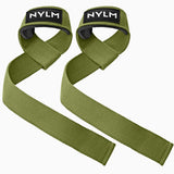 7 x Brand New NYLM lifting aids strength training - padded lifting straps for fitness and professional bodybuilding - more grip strength without annoying cutting, green - RRP €252.0