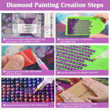 14 x Brand New MXJSUA DIY Diamond Painting Kits for Adults Cute Baby Groot Diamond Art Paint with Round Drill Full Gem Diamonds Art Painting Kit for Home Wall Decor 30x40cm - RRP €268.8