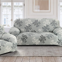 1 x RAW Customer Returns Lydevo Stretch Sofa Cover 2 Seater Sofa Covers with Armrests with 2 Cushion Covers Modern Sofa Cover Pattern Universal Non-Slip Washable Sofa Protector, Autumn Leaves - RRP €24.04