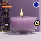 1 x RAW Customer Returns Hyoola Scented Candles Tealights - Clear Containers - Vanilla Lavender Tealights Scent - 6 Hours Burn Time - 15 Pieces - Scented Tealight - Made in Europe - RRP €14.32