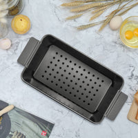 1 x RAW Customer Returns Hausdec Bread Baking Pan for Healthy Professional Chicago Metal 12 Non-Stick Bread Pan Rectangular with Insert Holder - RRP €24.55