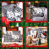 2 x Brand New Tatuo 6 Pieces Christmas Cushion Cover Decorative Pillowcase Pillow Case Holiday Decor Cushion Cover for Sofa Couch Office Bedroom Dotted Style, 18 x 18 Inches  - RRP €38.4