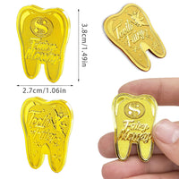 2 x Brand New Tooth fairy coins, 10 pieces of gold coins for children, tooth fairy gold coins, lost tooth children s gifts souvenir, tooth fairy coins, tooth fairy gifts ideas, for boys and girls - RRP €40.8