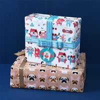 1 x RAW Customer Returns Dantolo wrapping paper, Dantolo 9 pieces wrapping paper birthday, gift wrapping paper, wrapping paper birthday set 70 cm x 50 cm  - RRP €22.8